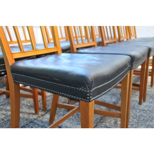 Modernist Model 620 Chairs in Walnut by Josef Frank for Svenskt Tenn, 1940s, Set of 10 For Sale - Image 14 of 18