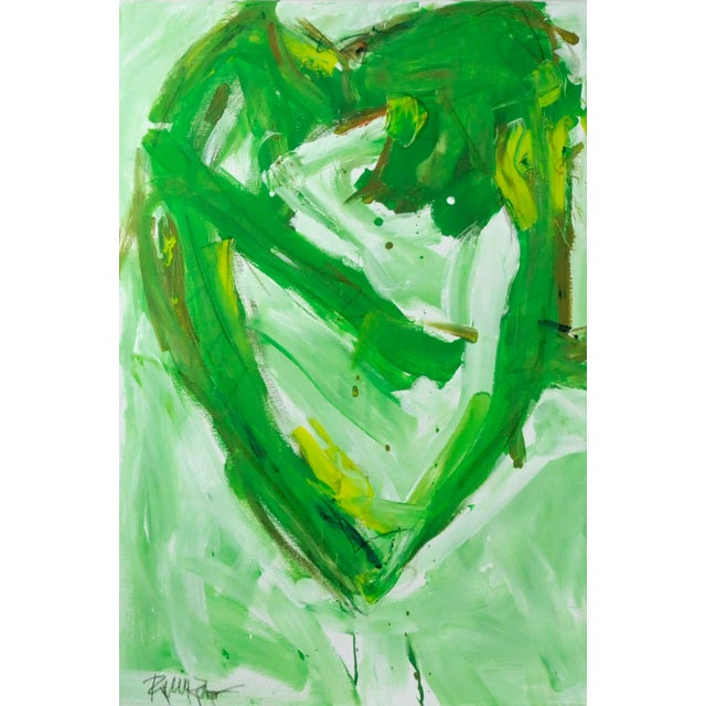 "Salad Heart" Original Abstract Painting by Robbie Kemper For Sale