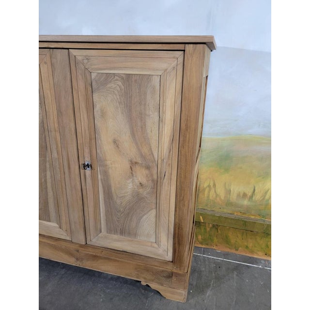 Wood Small Louis Philippe Walnut Armoire For Sale - Image 7 of 12