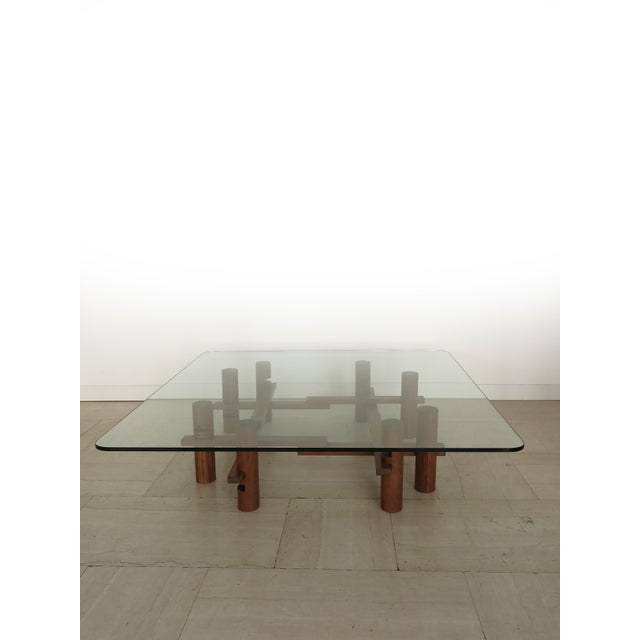 Mid-Century Modern Large Coffee Table by Theodore Waddell for Bernini, Italy, 1970s For Sale - Image 3 of 17