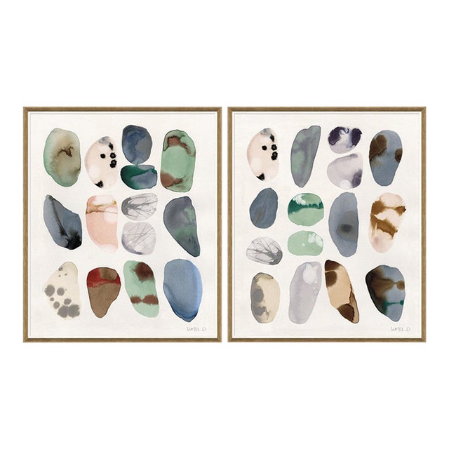 Stones I & II Set by Susan Hable For Sale