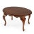 Grace Oval 4 Legs Coffee Table, Medium Brown For Sale - Image 9 of 9