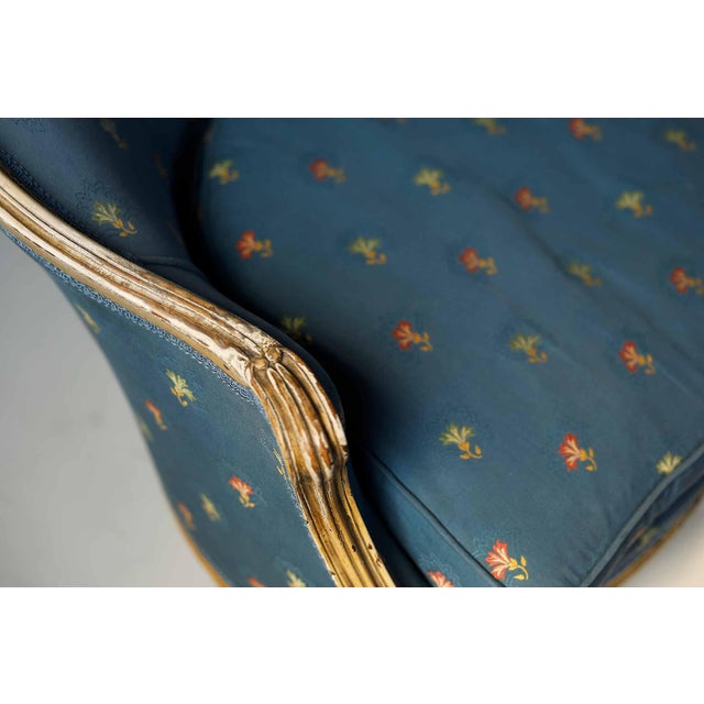 French Antique French Louis XV Style Armchair For Sale - Image 3 of 8