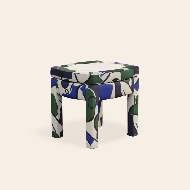 Textile Seaweed Piero Ottoman by Ceraudo For Sale - Image 7 of 7