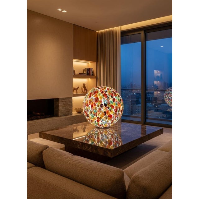Murano Table Lamp by 1295 Murano For Sale - Image 4 of 5