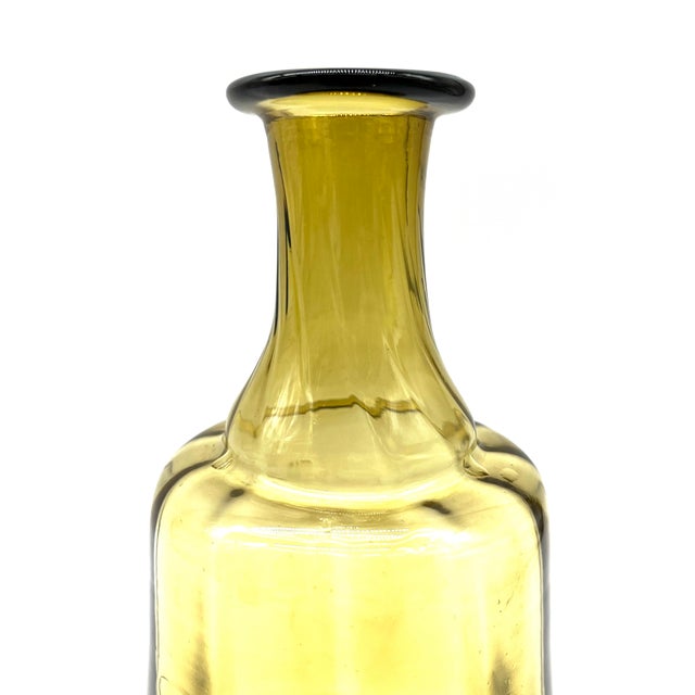 Mid-Century Modern Amber Glass Vase by Arthur Percy for Gullaskruf, Sweden, 1950s For Sale - Image 8 of 17