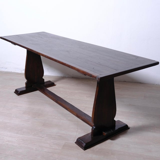 Antique Wooden Refectory Table, Italy, Early 1900s For Sale - Image 10 of 18