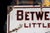 American 1910s Between the Acts Little Cigars Porcelain Sign For Sale - Image 3 of 10