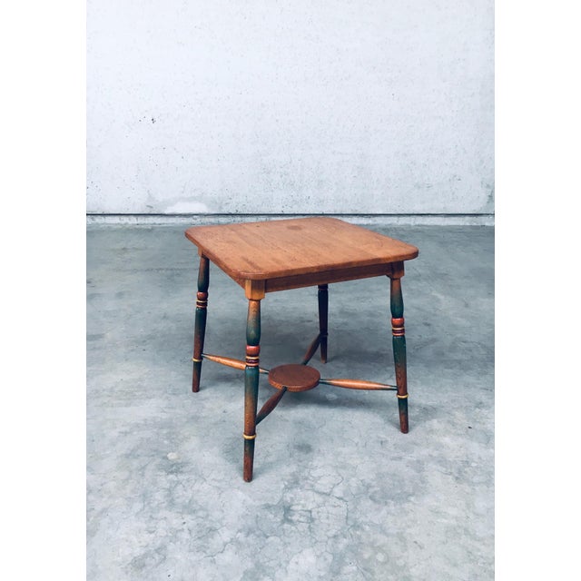 Amsterdam School Painted Side Table, Netherlands, 1920s For Sale - Image 13 of 18