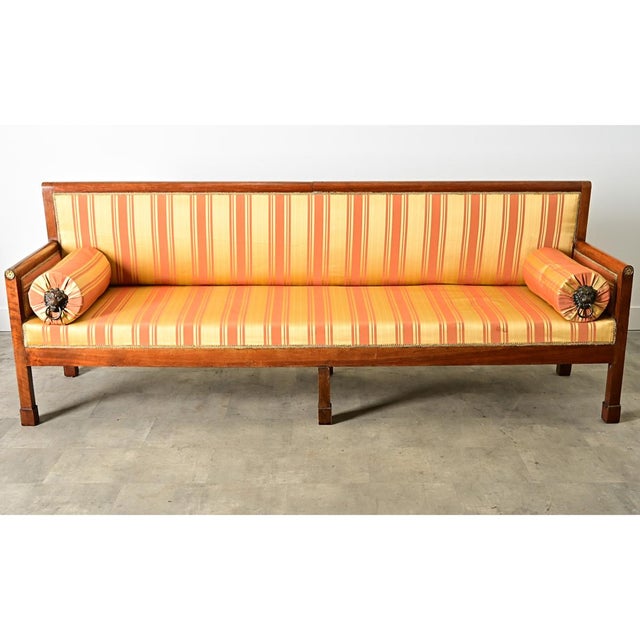 French 19th Century Massive Directoire Settee For Sale - Image 9 of 16