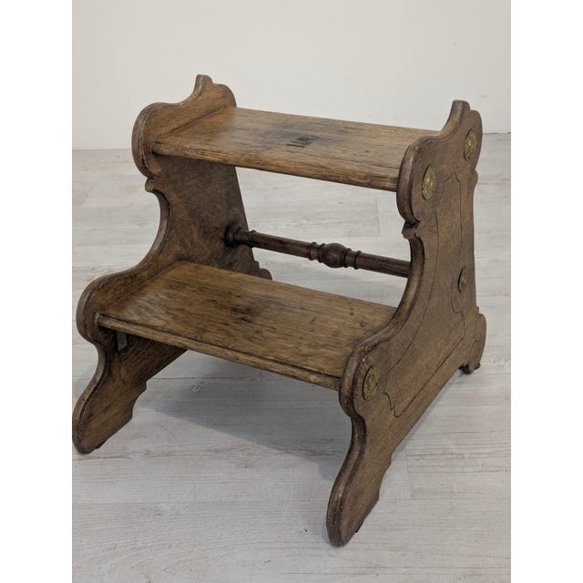 Wood Vintage Wooden Step Stool, 1962 For Sale - Image 7 of 14