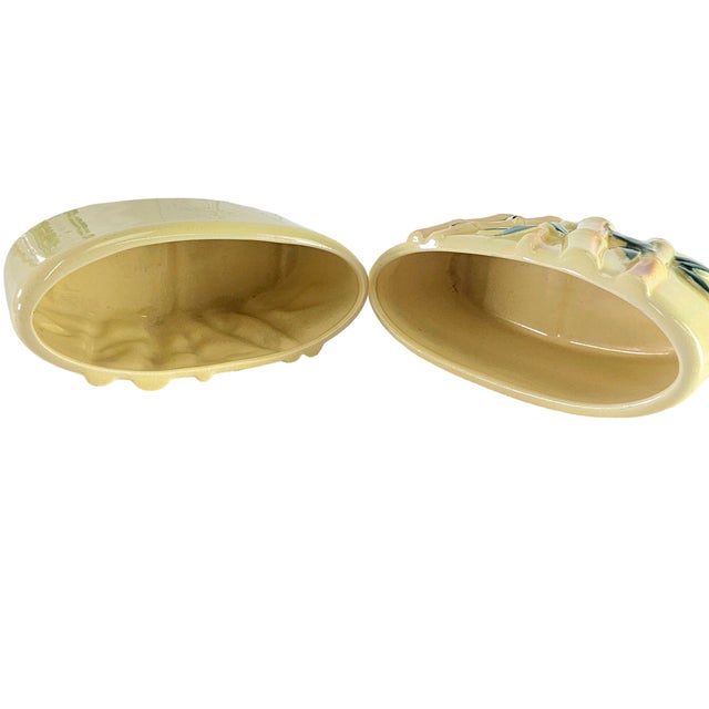 Ceramic Royal Cropley Bamboo Ceramic Figurine/Planters Pair 7.25" For Sale - Image 7 of 12