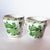 Mid 20th Century Mid Century Pair of Porcelain Green Bird Cache Pot Planters With Lions Heads For Sale - Image 5 of 9