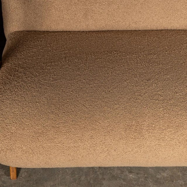 20th Century Italian Sofa and Armchairs in Toffee Bouclé by Paulo Buffa, 1950s, Set of 3 For Sale - Image 10 of 18