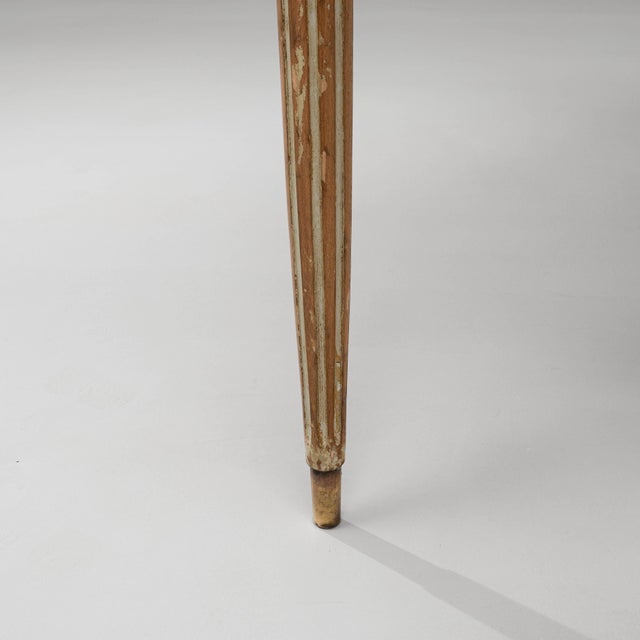 20th Century French Gustavian Wood Patinated Side Table For Sale - Image 12 of 18
