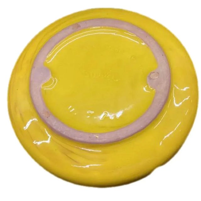 1970s 1970s Mid-Century Modern Era Bennett Walsh Pacific Stoneware Yellow Tiger Ashtray For Sale - Image 5 of 6