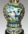 Chinese Jingfa Blue & Gold 'Dragon Back' Cloisonne Beaker Form Vases With Auspicious Cranes & Lotus - A Pair on Wood Stands For Sale In Tampa - Image 6 of 12