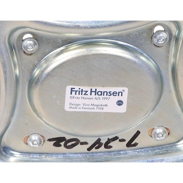 Mid-Century Modern Pr. Vico Duo Chairs by Magistretti for Fritz Hansen Made In. Denmark C. 1998 For Sale - Image 3 of 10