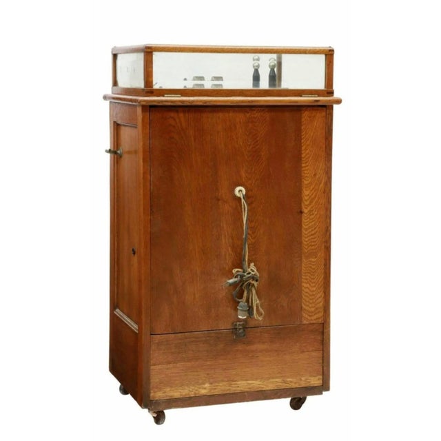 Unusual Early American Quack Medicine Thompson-Plaster Electric Cabinet For Sale - Image 9 of 11