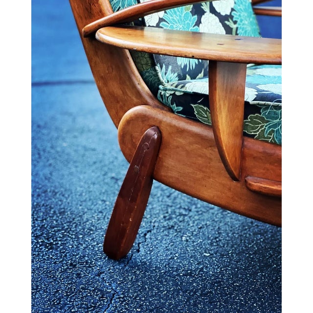 Wood Art Deco Designer Chair For Sale - Image 7 of 11