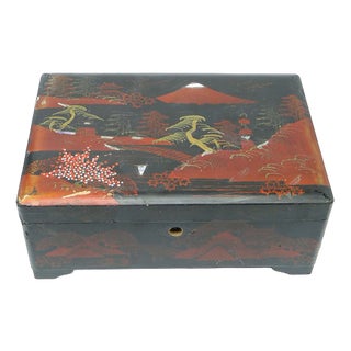 Japanese Lacquerware Music Box, 1920s For Sale