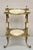 Antique French Victorian Bronze 2 Tier Onyx Stone Plant Stand Accent Side Table. Item features a bronze figural frame with...