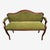 Wood Vintage Green Sofa Bench, 1950s For Sale - Image 7 of 7