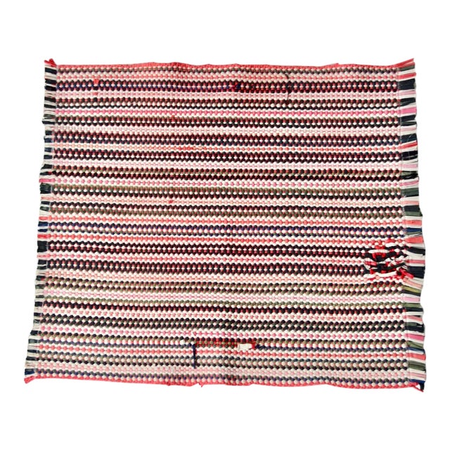 Vintage Accent Rag Rug For Sale