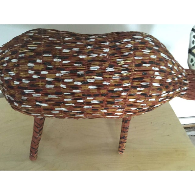 Tribal Aboriginal Contemporary Fiber Art Camp Dog For Sale - Image 3 of 7