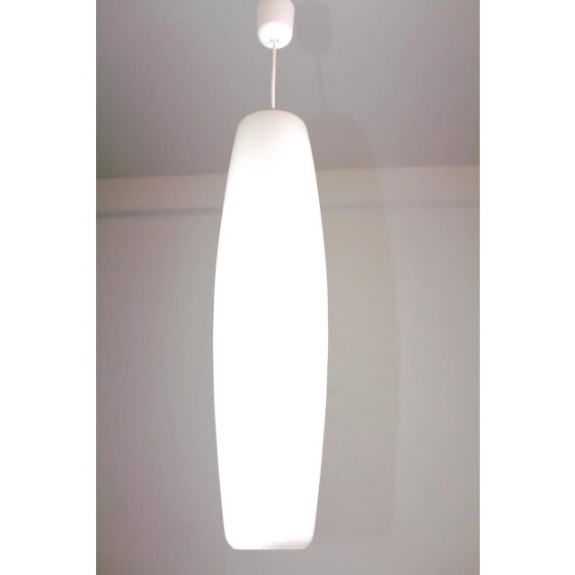 1950s Opaline Glass Pendant Lamp from Rupert Nikoll, 1950s For Sale - Image 5 of 7