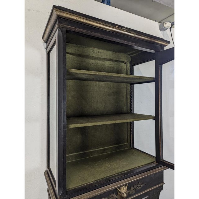 Napoleon III Display Cabinet with Porcelain Plaque For Sale - Image 3 of 14
