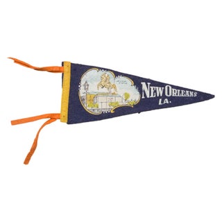Vintage New Orleans Felt Flag Banner For Sale