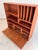 Brown Teak Bookcase with Fold-Out Compartment, Denmark For Sale - Image 8 of 11