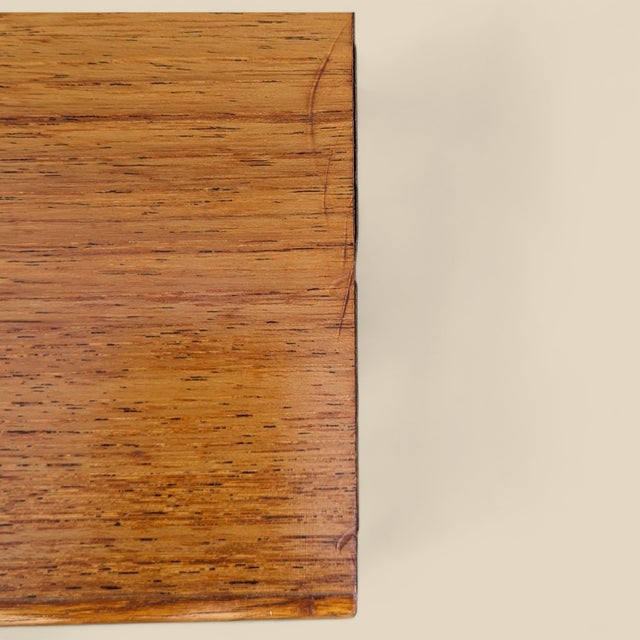 Vintage Teak Rolling Cabinet or End Table For Sale - Image 13 of 15