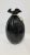 Art Deco 1960s Large Pilgrim Glass Black & White Satchel Art Glass Vase For Sale - Image 3 of 10