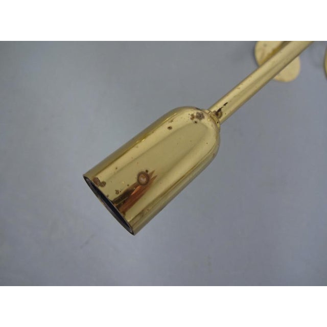 Large Italian Brass Chandelier, 1960s For Sale - Image 14 of 16