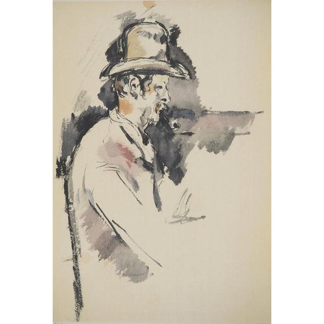Paul CEZANNE (1839-1906) Study for a card player, 1971 Lithograph and stencil after a watercolor (Jacomet workshop)...