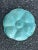 Early 20th Century French Gien Turquoise Majolica Oyster Plate For Sale - Image 5 of 5