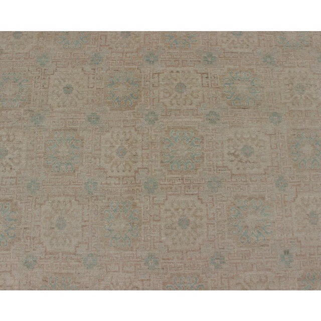 Tan Khotan Geometric Medallion Rug by Keivan Woven Arts, 10'0 X 13'8" For Sale - Image 8 of 13