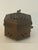 Brass Vintage Hand-Hammered Brass Hexagonal Incense Censer Box For Sale - Image 8 of 12