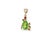 Pear Peridot Pendant in 14 Karat Gold For Sale - Image 4 of 5