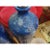 1960s Pair of Italian Aldo Londi for Bitossi Blue and Gold Pottery Lamps For Sale - Image 5 of 9