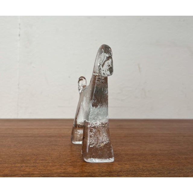 Kosta Boda Vintage Swedish Glass Kennel Series Airedale Terrier Sculpture by Bertil Vallien for Kosta Boda, 1970s For Sale - Image 4 of 18