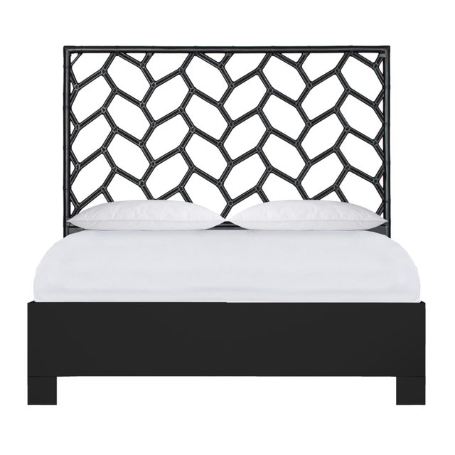 Silas Platform Bed Queen - Black For Sale - Image 12 of 12