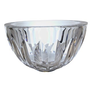 Vintage Crystal Bowl by Sven Palmqvist for Orrefors, 1950s For Sale