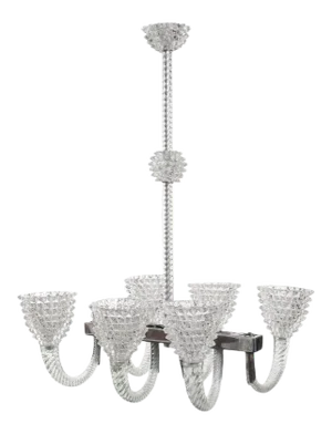Murano Glass Chandelier by Ercole Barovier