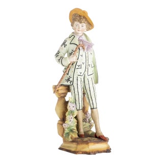 19th Century Porcelain Gallant Figure For Sale