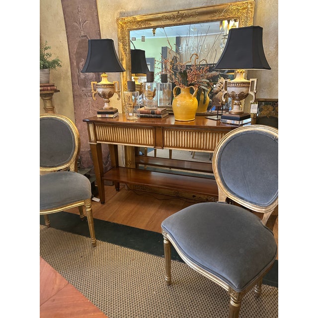 Vintage De Bournais French Console Table For Sale - Image 11 of 12