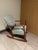 Victorian Early 20th Century Late Victorian (Thonet-Era) Striped Nursery or Accent Rocker For Sale - Image 3 of 7