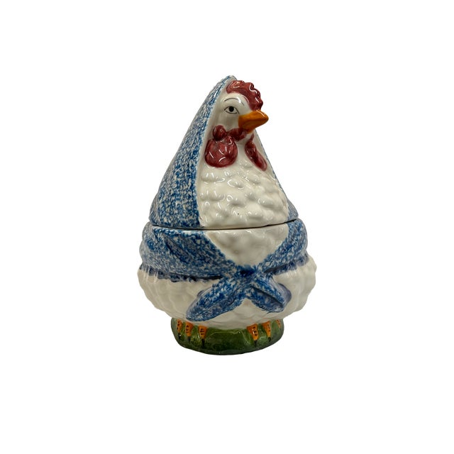 Mid-Century Modern Vintage Ceramic Hen Soup Tureen For Sale - Image 3 of 9